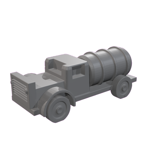 1930s Fuel Tanker Truck - Vintage Toy Model STL