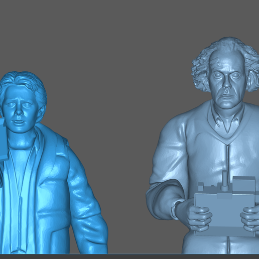 🔙 MARTY MCFLY DOC EMMETT BROWN DETAILED BACK TO THE FUTURE FIGURINE ...