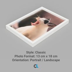 render-printorama-13x18-cm.jpg Free STL file Printorama Classic 13x18 cm - The Photo Frame from the 3D Printer・3D print object to download