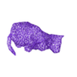 cat.obj Mesh Wire Cat - SLA Print