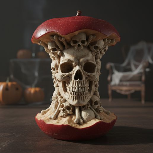 Skull Horror Fruit – 3D Printable horror fruit STL Model 3D model