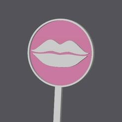 Création graphique Lips 3D (Bouche design) Inspiration: LV www