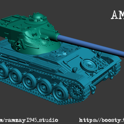 🪖 AMX-13 (SS.11) French coldwar light tank 1:100・ STL File