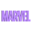Letras Marvel blanco.stl Marvel Studios LOGO ( EASY PRINT )