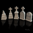tombstone4.png Старые надгробия, надгробные камни для украшения на Хэллоуин, диорама