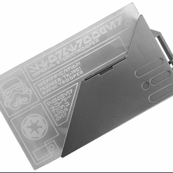 image_2023-09-29_012530654.png OBJ file Star Wars Imperial ID 3-Card Wallet・3D printable model to download