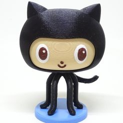 octocat.JPG 3D-Datei github octocat kostenlos・Vorlage für den 3D-Druck zum herunterladen