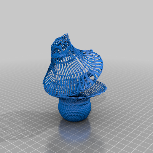 lizzardbasket_stl.png Download free 3MF file Boba Fett's Hallucinogenic lizard in Weaved Basket • 3D printing model, zatamite