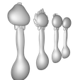 015.png Kawaii Fruit Spoon Set (4 Pack)