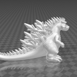 Figura-Mini-Godzilla-STL-7.png 🦖 Mini Godzilla Cute | FREE Decorative Figure FREE 🦖 Mini Godzilla Cute | FREE Decorative Figure