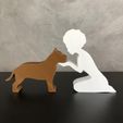 WhatsApp-Image-2023-01-16-at-20.39.47.jpeg Girl and her Pit bull (afro hair) for 3D printer or laser cut