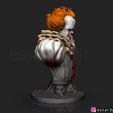 IT.4.jpg Pennywise Bust High quality - IT chapter Two - Halloween 3D print