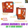 Joshua-Bardwell-QAVS-GH11-Mini-Mount-2.jpg Lumenier QAV-S Joshua Bardwell Gopro Hero 11 Mini Mount 20 Degree