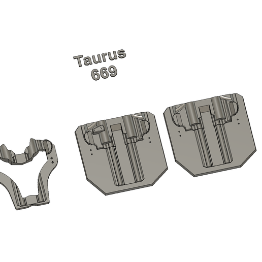 Taurus Model 669 4" Revolver - Split Mold