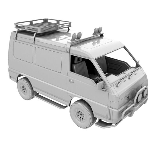 ⭐ Mitsubishi delica star wagon 3d print model for TRX4・ STL File