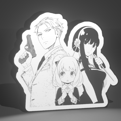 spy x family lightbox / lightbox 3D model