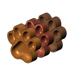 Paw-bowl-00.jpg 3MF-Datei Paw shaped bowl 3D print model herunterladen • 3D-druckbare Vorlage, RachidSW