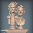 haunted-mansion-the-twins-3d-printable-busts-3d-model-obj-stl-3.jpg Haunted Mansion The Twins 3D Printable Busts