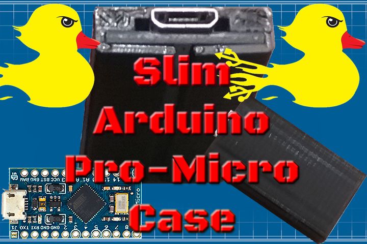 Archivo Stl Gratuito Slim Arduino Pro Micro Leonardo Case Duckduino・objeto Para Descargar E 6357