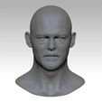 NO1.jpg Norman Reedus HEAD SCULPTURE 3D PRINT MODEL