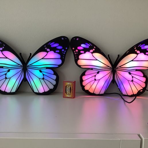 Large Neopixel Butterfly - Arduino Nano / ESP32C3 Supermini