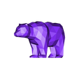 Low Poly Bear 2.obj Ours Low Poly