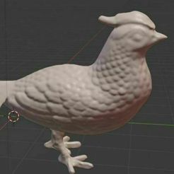 s.jpg Archivo OBJ Bird Pájaro・Plan de impresora 3D para descargar
