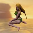 wip24.jpg princess zelda - swimsuit - hyrule warriors 3d print figurine 3D print model