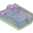 arduino_display_large.jpg Free STL file Arduino Uno Snug Case・3D printer design to download