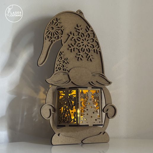 set-christmas-gnome-lantern-laser-cut-files-svg-lasercutano-5.jpg Lanterna Gnomo de Natal - Castiçal - Ficheiro de corte a laser
