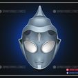 Ultraman_Tiga_Helmet_3dprint_STL_File_08.jpg Ultraman Tiga Helmet - Cosplay Costume Halloween Mask