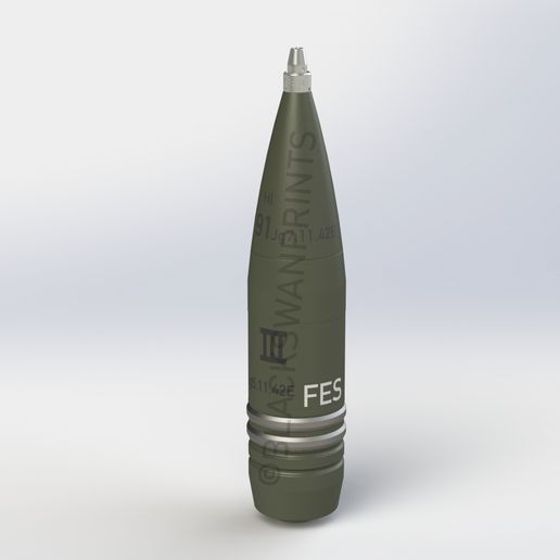 🐚 WW2 German 8.8cm Gr 39 Hl Anti-Tank HEAT Shell・ 3D File for 3D ...