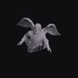 Male_Angel_Flying_0001.jpg Flying Winged Angel With Arms Outstretched