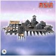 5.jpg Large Asian riverside village set with wooden houses and tower (10) - Asian Asia Oriental Angkor Ninja Traditionnal RPG Mini
