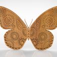 Steampunk-Butterfly.93.jpg Steampunk Butterfly 3d model in stl format,cnc 3d stl file,for milling,stl Steampunk Butterfly for 3d printing and cnc router.