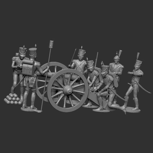 GriboSet-1.jpg Gribeauval 6x servo gun and bonus Cuirassier