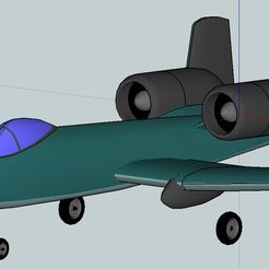 A10_per.jpg Archivo STL gratuito Fairchild Republic A-10 Thunderbolt II・Design para impresora 3D para descargar, 67bope