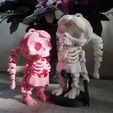 Skeleton_Girl_06.jpg Articulated Skeleton Girl 3D Print-In-Place STL Model Fidget and Desk Toy