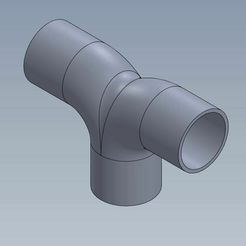 Gaine-Y-vue-ISO.jpg Free STL file Y-fitting female/female/female for IRO tube Ø20・3D printer design to download