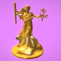 Screenshot_7.png Download OBJ file liberty woman • Design to 3D print, RolandH