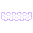 1380 Hexagonos 20mm.stl Hexagon multiple cutter set