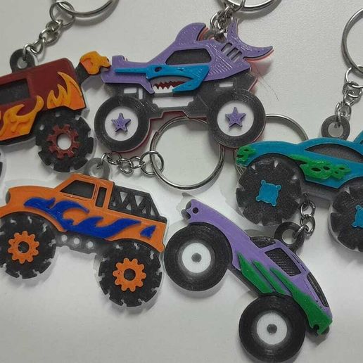 Llavero Monster Truck 3D model