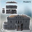 2.jpg Baroque hotel with balustrades (Hartenstein, Bavaria, Germany) - Modern WW2 WW1 World War Diaroma Wargaming RPG Mini Hobby