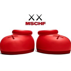 00000.jpeg Fichier STL Kaws Shoes Mschf + Box・Objet pour imprimante 3D à télécharger