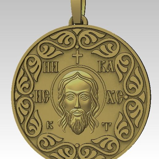 Greek orthodox pendant 3D model