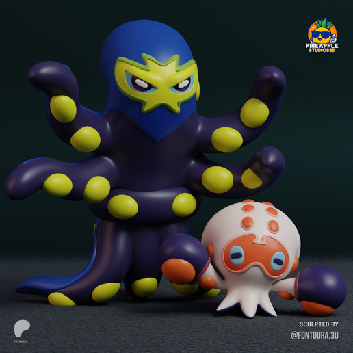 Pokemon - Clobbopus and Grapploct 3MF