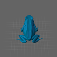 Blue-Poison-Dart-Frog-03.png 🐸 Blue Poison Dart Frog / Grenouille Flèche Bleue
