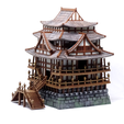 Castello-aoe-3.png The East Asian Castle - Age of Empires 2 - (only on Cults3D) 🏯