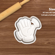 single-waving-hand.png Sign Language Hands Cookie Cutter Set