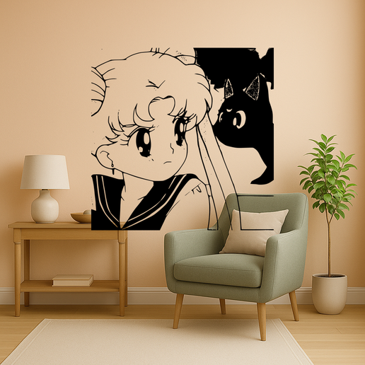 Sailor Moon - Chibiusa Holding A Stuffed Animal